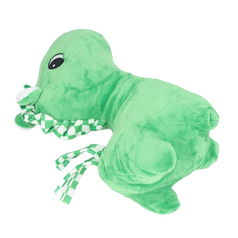 Plush Green Horse Toy Portable Mini Soft Comfortable Cute Fun