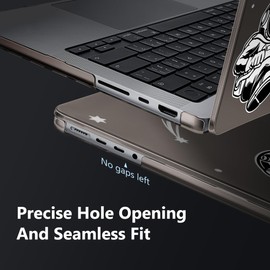 Tuiklol Case for MacBook Pro 14 inch 2024-2021 Release A3112 A3401 A3185 M4 A2992 A2918 M3 A2779 M2 A2442 M1 Pro/Max Chip, Durable Crystal Hard Shell Cases with Screen Protector, Astronaut