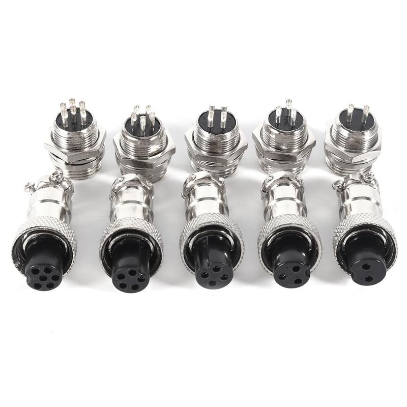 10 Set GX12 3Pin 12mm Aviation Plug Male Female Metal