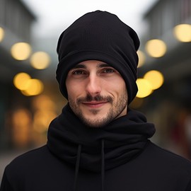 Unisex Jersey Slouch Beanie, Long Hat, Plain Colour, Standard Size And XXL