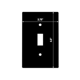 Decorative Wall Switch Cover Plate - Red Cardinals Decor Switch Plate - Beautiful Illustration Great For Farmhouses and Cabins With Reds, Greys, and Blacks (Single Toggle Switch Cover)