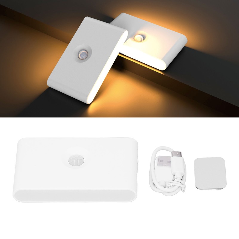 LED Motion Sensor Light Type C Rechargeable 360 Degrees Rotated