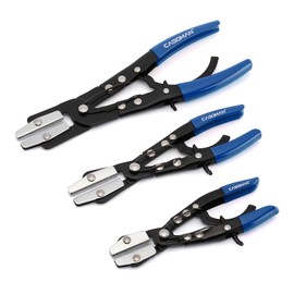 CASOMAN 3PC Blue Hose Pincher Pliers Set, Locking Ratcheting Hose Pinch Off Pliers for Automotive Hose Lines, Radiator Lines, Fuel Lines, Coolant Lines