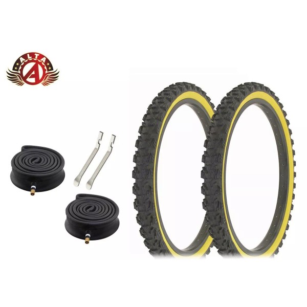Alta BICYCLE 20" x 2.00" ROUGH Black/Gum Durable TIRES 6PC