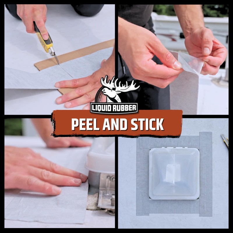 Liquid Rubber Waterproof Seam Tape, Multi-Surface Butyl Tape, 4 in