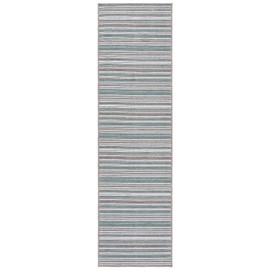 SAFAVIEH Fontana Shag Collection Runner Rug - 2'3" x 6', Ivory & Grey, Modern Design, Non-Shedding & Easy Care, 2-inch Thick Ideal for High Traffic Areas in Living Room, Bedroom (FNT855A)