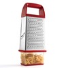 Spring Chef Professional Red 10" Parmesan Cheese Grater With Container,