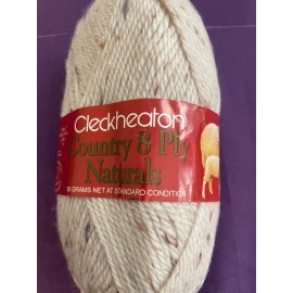 Cleckheaton Country Naturals 8 Ply DK weight Wool blend yarn color 1805 Natural
