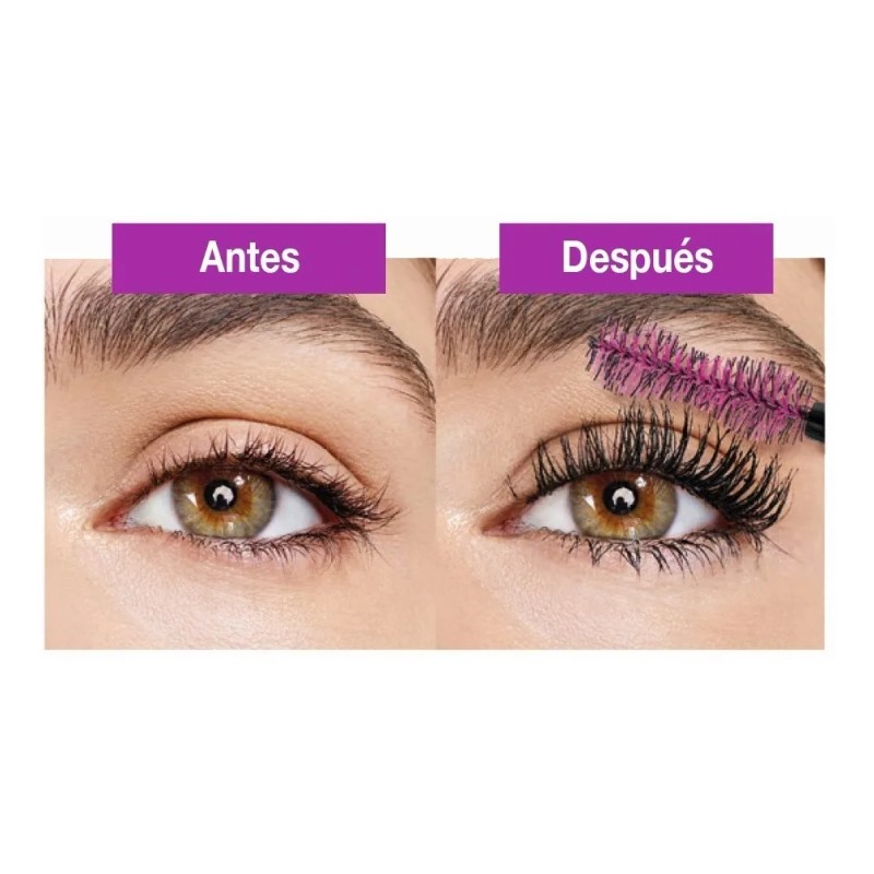 Máscara De Pestañas Lash Lift Maybelline Waterproof 8.6 Ml Color