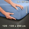 STUDIO Fitted Sheet 120 x 200 cm - 130 x