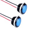 DMWD 2PCS 19mm 3/4 inches Metal Indicator Light, 12-24V AC/DC
