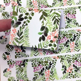 45 Meadow Poly Weatherproof Labels for Kitchen Garden Meal Prep or Lip Balm Labels by Rivertree Life