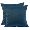 TangDepot Pack of 2 Solid Velvet Throw Pillow Covers, Cushion