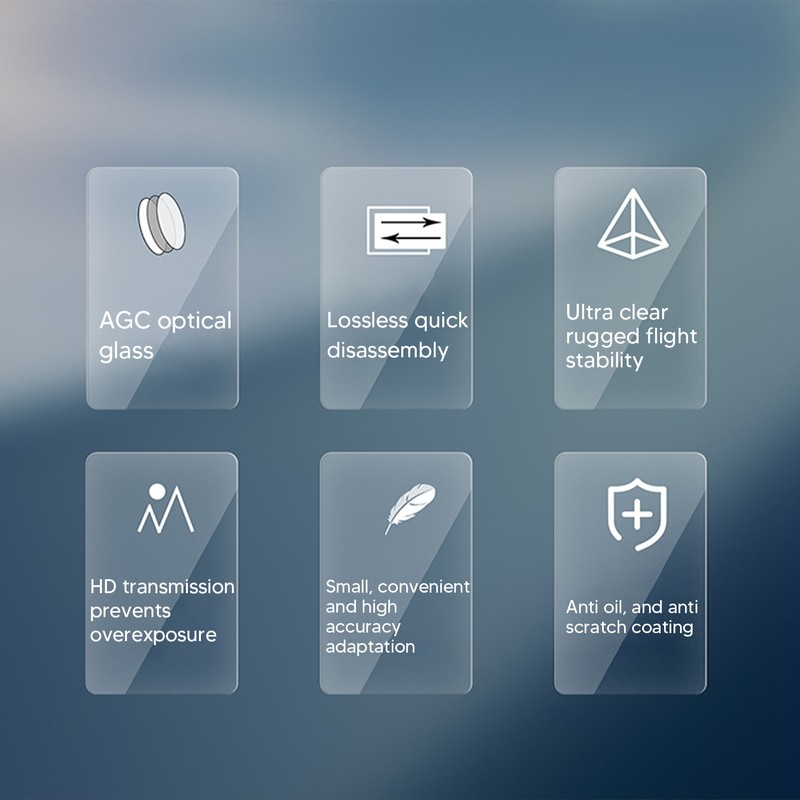 Drone UV Filter Waterproof Matte Black High Accuracy Drone UV