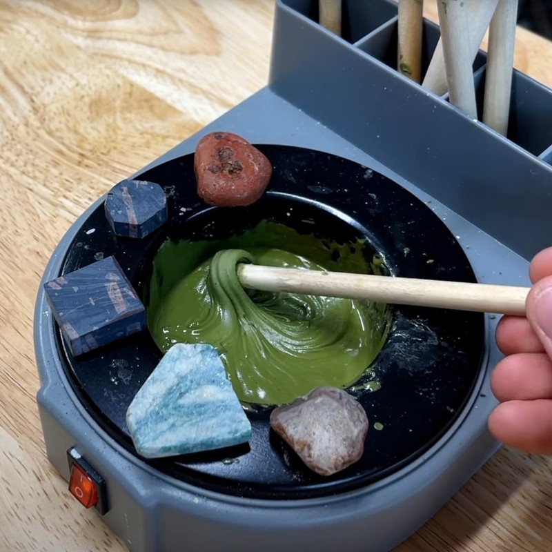showingo 4 Sticks of Green DOP Wax Kit for Lapidary
