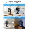 PELONIS Table Fan 12-Inch, 120° Oscillating Table Fan Small Portable