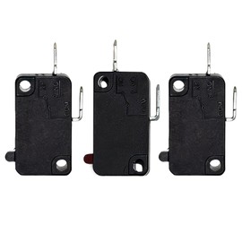 Replacement of the Door Switch for the Microwave Oven KW3A Microwave Oven Door Switch 16A 125/250V Door Interloc (2 Pack Normally Open & 1 Normally Close）