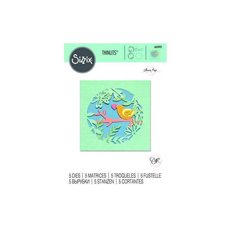 Sizzix Thinlits Die 665092 Spring Layered Scene by Olivia Rose,