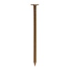 DAIDOHANT 10186694 Copper Nails, Flat Head/Straight, Nominal Diameter: 0.1 inches