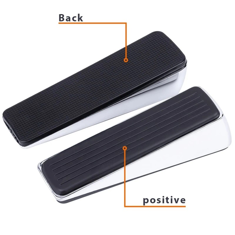 CDBOVID Metal Door Stop, Premium Rubber Heavy Door Stopper, Wedge