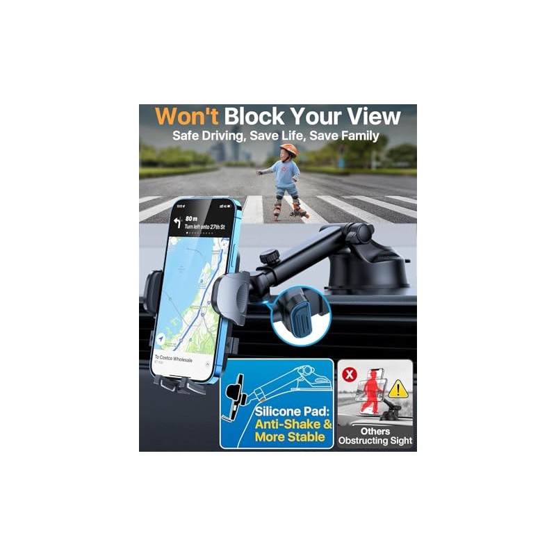 Rotate Suction Cup for Car Phone Holder, with Dash Pad