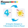 PicassoTiles 42 Piece Magnetic Building Blocks with 32pc Tiles and