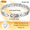 Vicmag Magnetic Bracelets for Women, Titanium Steel Brazaletes Ultra Strength