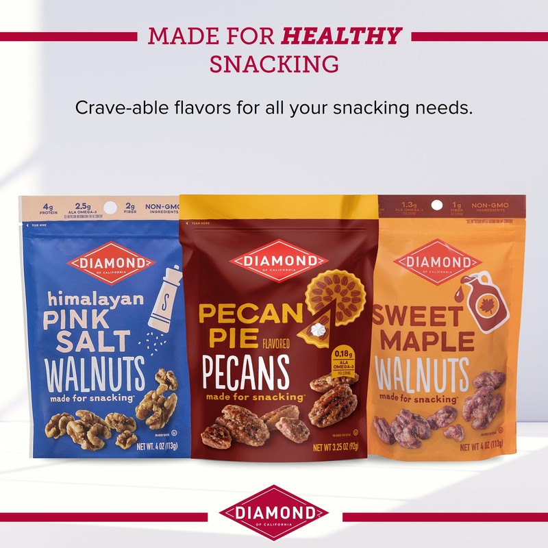 Diamond of California Sweet Maple Walnut Snack Nuts, 4 oz.