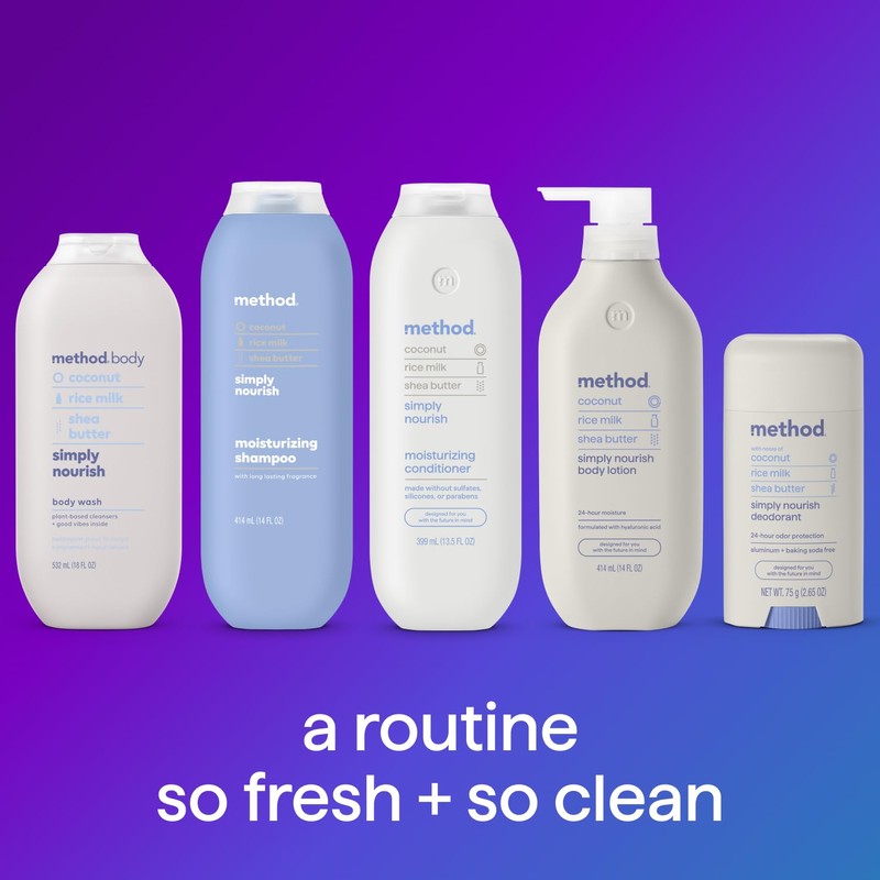 Method Body Wash, Simply Nourish, Paraben and Phthalate Free, 28