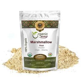 Organic Way Marshmallow Root Powder (Althaea Officinalis) - Herbal Tea | European Wild-Harvest | Organic & Kosher Certified | Non GMO & Gluten Free | USDA Certified | Origin - Albania (1LBS / 16Oz.)