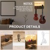 Threehoney Light up Guitar Stand Wall Mount Wood Hanger Shelf