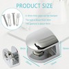 4-Pack Heavy Duty Chrome Glass Shelf Brackets - Wall Mounting