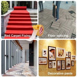 SZFY-TAIOW Double Sided Carpet Tape, Heavy Duty, 1 inch x 66 Feet, for Carpets, Mats, Wall Hangings, Sticky Decor, Professional use (2 Pack, 20mm x 20m)