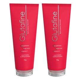 Glutafine Rich Creamy Facewash for Lightening and Brightening - 70g : Pack of 2