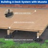 Muzata 5Pack Raising from 2.4" to 5.5" Adjustable Deck Support