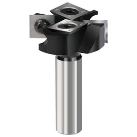 CNC Spoilboard Surfacing Router Bit 1/2 Shank, 1-1/2” (Dia.) 2+2 Carbide Inserts Slab Flattening Router bit Cutter Planing Bit Woodworking Milling Cutter