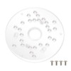 POWERTEC Router Base Plate Acrylic 5-3/4" w/Screws & Predrilled Holes