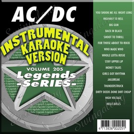 AC/DC Karaoke CD+G Legends #205 16 Song Disc