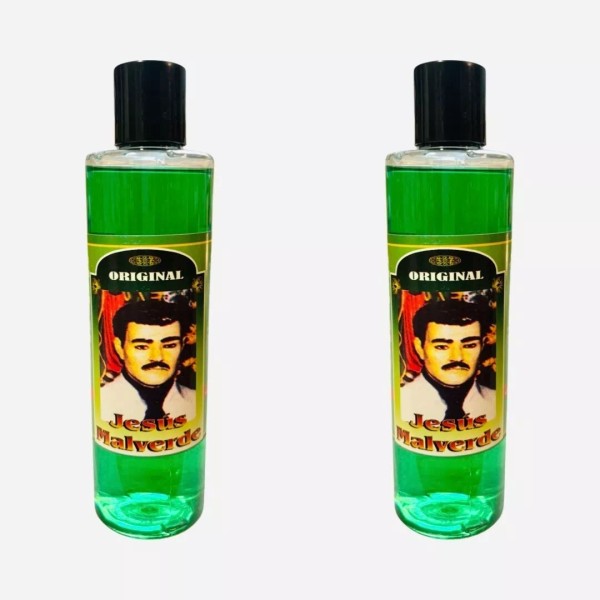 2PACK- JESUS MALVERDE Agua Espiritual Para Limpias Baños Riegos Proteccion
