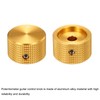 sourcing map 4 Pcs Aluminium Potentiometer Knobs, 1/4" (6mm) Universal
