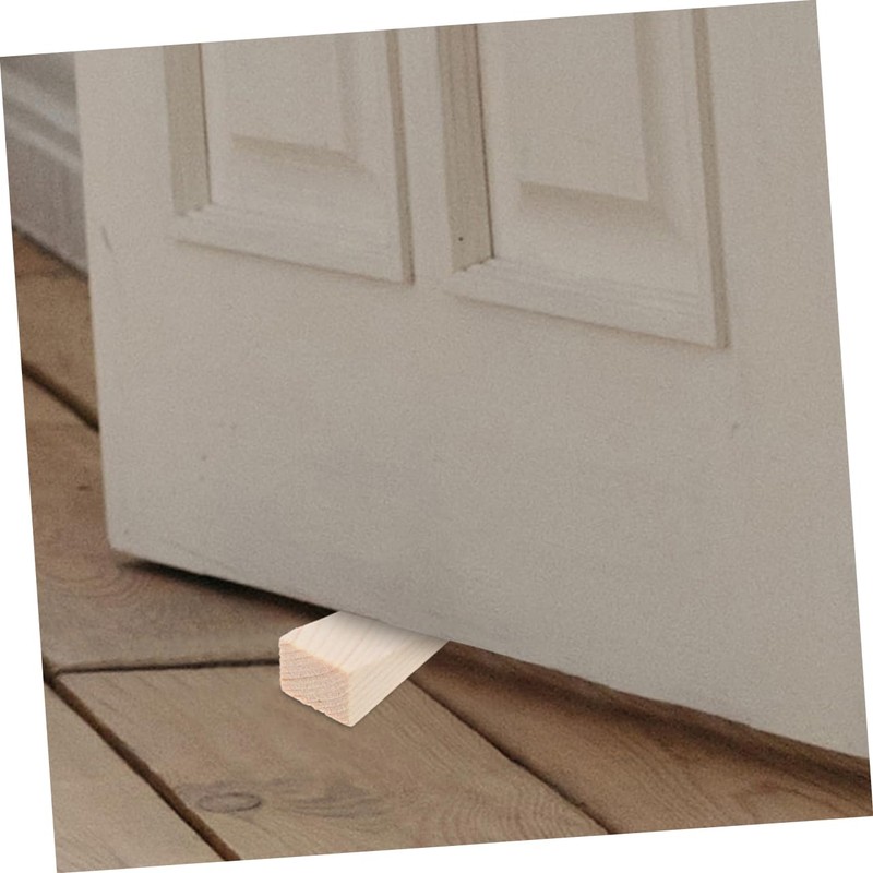 STOBOK 4sets Wooden Door Wedge Stopper Mute Door Stopper Wall