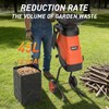 MAXLANDER Electric Wood Chipper Shredder, 15-Amp Corded Yard Mulcher with