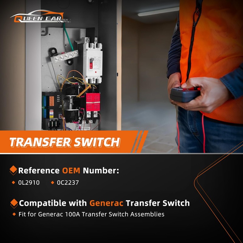 0L2910 Transfer Switch 100A with Handle Fit for Generac 100