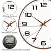 Mabpedo Woodgrain Wall Clock, Silent Non-Ticking Battery Operated Clock 10