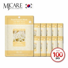 MJ Care Essence Mask Pack Pearl 100 sheets x 23g (WC11B21) / 엠제이케어 에센스 마스크팩 진주 100매 x 23g (WC11B21)