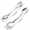 2 Packs Grapefruit Spoons Double-Headed Grapefruit Spoons Stainless Steel Spoon
