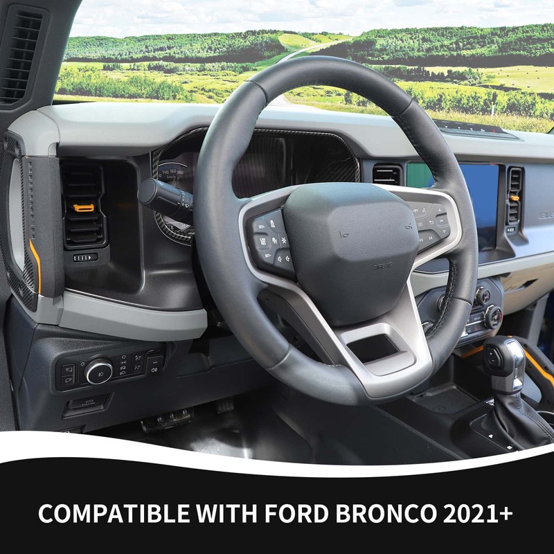 RAZPOY for Bronco Dashboard Panel Trim, Center Control Dash Board