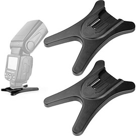 Anwenk Camera Flash Stand Flash Speedlight Hot Shoe Mount Stand with 1/4" Metal Tripod Thread for Flash Speedlight Speedlite (Hot Shoe Flash Stand)