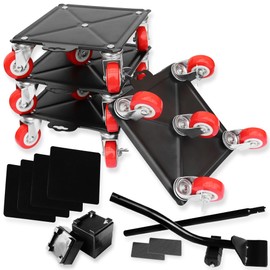 SAPITER XXL 8.7 inch - Furniture Dolly Movers with 5 Wheels - Heavy Duty Carbon Steel Panel Moving Lift Sliders Tool for Easy Moving Refrigerator Couch Desk Sofa Pool Table, 3747lbs Load Capacity