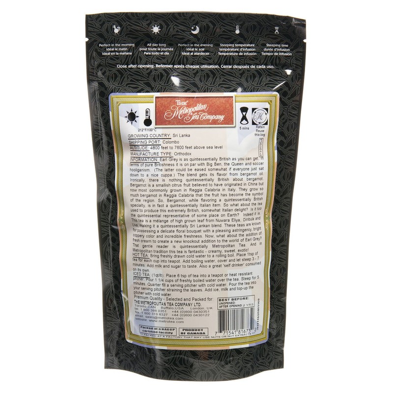 Metropolitan Tea Discovery Loose Tea Pack, Cream Earl Grey English